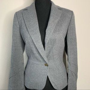 United Nation Color Vintage Gray Fitted Blazer, Size 4